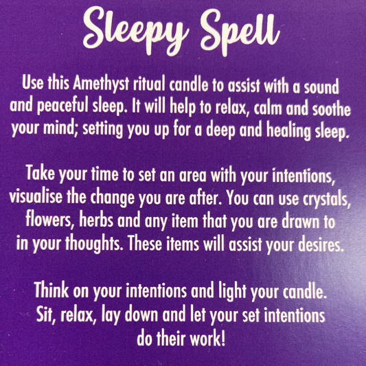 Spell Candle - Sleepy